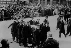Vice President Prints: Funeral of J.S. Sherman, 1912. Creator: Bain News Service
