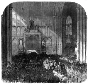 Clergymen Prints: The Funeral of Lord Palmerston: the clergy receiving the body