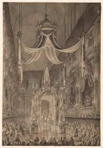 Funeral for Marie-Therese of Spain, Dauphine of France, in the Church of Notre Dame Funeral for Marie-Therese of Spain, Dauphine of France, in the Church of Notre Dame