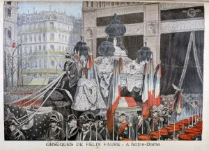 The funeral of President Felix Faure, on 23rd February 1899. Artist: Henri Meyer The funeral of President Felix Faure, on 23rd February 1899. Artist: Henri Meyer