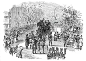 Funeral procession of the late Dr. Dalton, 1844. Creator: Unknown Funeral procession of the late Dr. Dalton, 1844. Creator: Unknown