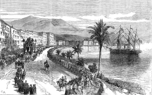 Riviera Prints: Funeral Procession of the late King of Bavaria at Nice: the cortége