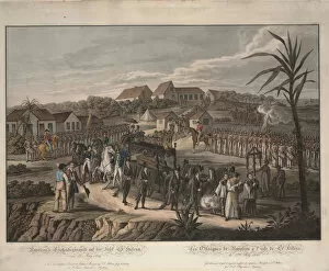 Rugendas Collection: Funeral procession of Napoleon Bonaparte on St. Helena, 1821. Artist: Rugendas, Johann Lorenz