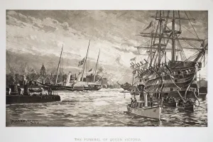 Portsmouth Prints: The Funeral of Queen Victoria, Portsmouth, 1st February 1901