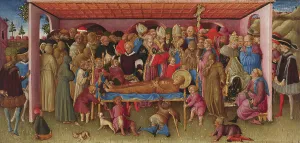 San Francesco Dassisi Prints: The Funeral of Saint Francis of Assisi, c1430. Creator: Bartolomeo di Tommaso