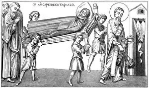 Images Dated 6th November 2007: Funeral in St Cesaire, 9th century (1849)
