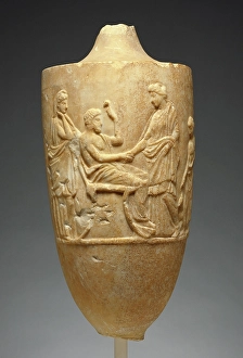Attica Prints: Funerary Lekythos, about 360 BC. Creator: Unknown