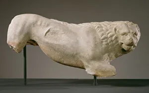 Funerary Prints: Funerary Lion, about 350 BC. Creator: Unknown