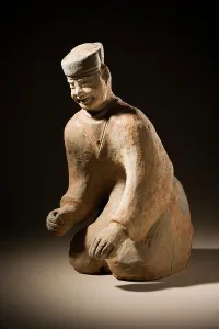 Funerary Sculpture of a Man (image 1 of 2), 25-220. Creator: Unknown