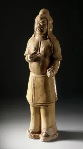 Incised Prints: Funerary Sculpture of a Pair of Soldiers, between 581 and 618. Creator: Unknown
