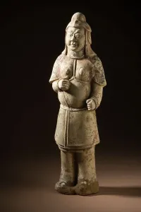 Incised Prints: Funerary Sculpture of a Soldier (image 1 of 3), between 581 and 618. Creator: Unknown