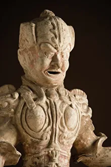 Incised Prints: Funerary Sculpture of a Soldier (image 2 of 2), between c.618 and c.700. Creator: Unknown