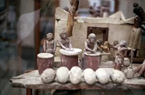 Bakers Gallery: Funerary tomb model of a bakery, Ancient Egyptian