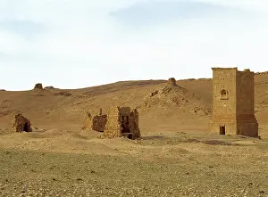1st Century Ad Prints: Funerary towers, Valley of the Tombs
