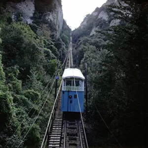 Images Dated 12th July 2018: Funicular to Montserrat