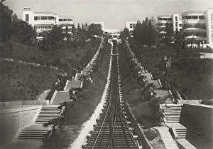 Sloped Prints: Funicular of the Voroshilov Sanatorium of the Red Army (RKKA) in Sochi