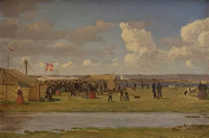 Shack Prints: Fur market, 1860-1900. Creator: Hans Smidth