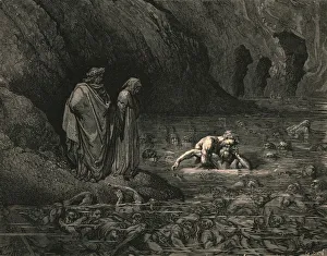 Frozen Prints: Not more furiously on Menalippus temples Tydeus gnawed, c1890. Creator: Gustave Doré