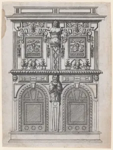 Cerceau Jacques Androuet Du Prints: Furniture Design, 1530-85. Creator: Jacques Androuet Du Cerceau