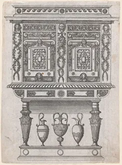 Furniture Design, 1565-70. Creator: Jacques Androuet Du Cerceau