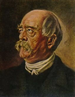 Furst Bismarck 1815-1898. der eiserne Kanzler Gemalde von P. Krom, 1934
