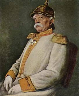 Bismarck Collection: Furst Bismarck 1815-1898. - Gemalde von Lenbach, 1934