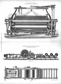 Loom Gallery: Fustian Loom and Improved Slasher-Sizing Machine, late 19th century? Artist: George B Smith