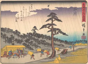 Futakawa, from the series The Fifty-three Stations of the Tokaido Road, earl Futakawa, from the series The Fifty-three Stations of the Tokaido Road, earl