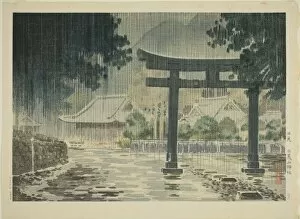 Futarasan Shrine at Nikko (Nikko Futarasan jinja), c. 1930s. Creator: Tsuchiya Koitsu