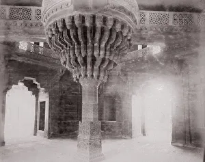 Bourne Samuel Prints: Futtehpore Sikri, Diwan-i-Khas, Late 1860s. Creator: Samuel Bourne
