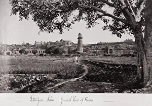 Futtehpore Sikri, General View of the Ruins, Late 1860s. Creator: Samuel Bourne