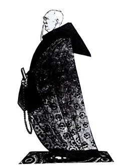 Viktor Nikolaevich 1893 1946 Prints: Fyodor Sologub (1863?1927) Drawing for the Magazin Satirikon