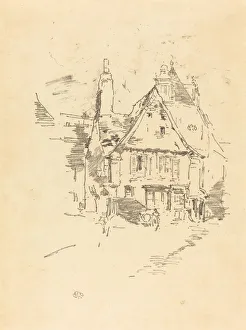 Gable Prints: Gabled Roofs, 1893. Creator: James Abbott McNeill Whistler