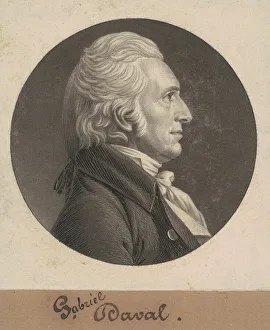 Supreme Court Prints: Gabriel Duvall, 1806. Creator: Charles Balthazar Julien Fevret de Saint-Memin