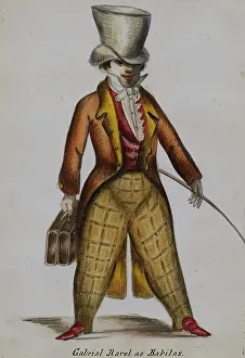 Suitcase Prints: Gabriel Ravel as Babilas, 1855-1859. Creator: Alfred Jacob Miller