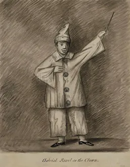 Gabriel Ravel as the Clown, 1855-1859. Creator: Alfred Jacob Miller