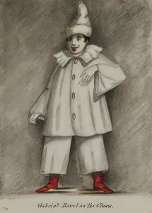Face Paint Prints: Gabriel Ravel as the Clown, 1855-1859. Creator: Alfred Jacob Miller