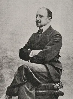 Gabriele D'Annunzio (1863-1938), Italian poet and political leader, 1898. Creator: Unknown.<br> Gabriele D'Annunzio (1863-1938), Italian poet and political leader, 1898