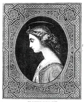 Hippolyte Delaroche Prints: The Gabrielle of De La Roche, 1843. Creator: Unknown
