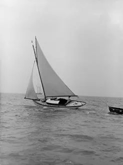 The gaff rigged yacht Nautilus, 1912. Creator: Kirk & Sons of Cowes