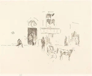 And Xa9 Prints: Gaiety Stage Door, 1879 / 1887. Creator: James Abbott McNeill Whistler