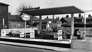 Garage Prints: Gainsborough petrol station, Ipswich 1966