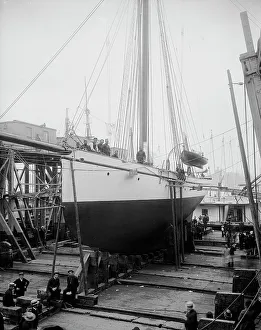 Graving Dock Prints: Galatea, 1886. Creator: Johns Johnston
