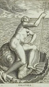 Gallaea Philippo Prints: Galathea, 1587. Creator: Philip Galle