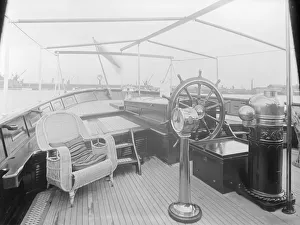 Gale Prints: Gale damage on barge Beryl (press print), 1936. Creator: Kirk & Sons of Cowes