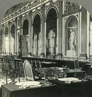 Grande Galerie Prints: Galerie des Glaces, Showing Table where Peace Treaty Was Signed