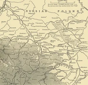 Railway Line Prints: The Galician Campaign, First World War, c1915, (c1920). Creator: Unknown