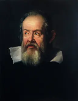 Looking Sideways Prints: Galileo Galilei (1564-1642). Creator: Suttermans, Justus, 1597-1681 (After)