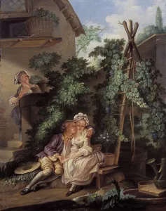 Gallant Prints: The gallant gardener, c1770. Creator: Ecole Francaise