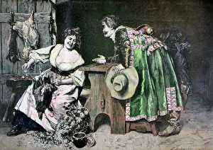 Gallant Prints: Gallant Remarks, 1893. Artist: Roybet Ferdinand